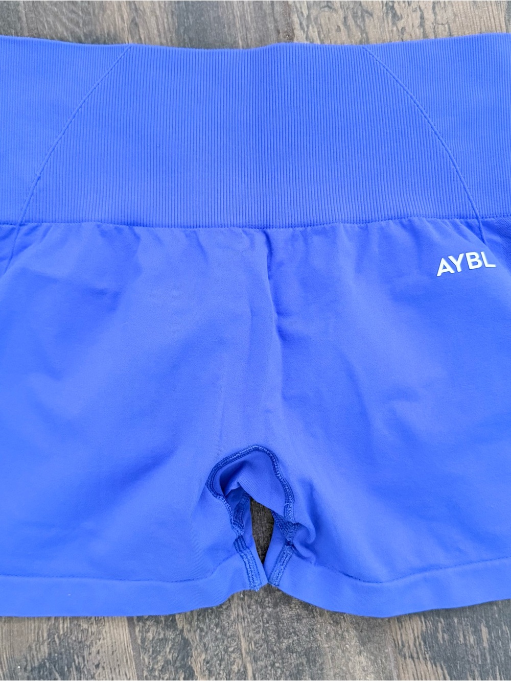 AYBL Bold Blue High-Waist Performance Shorts